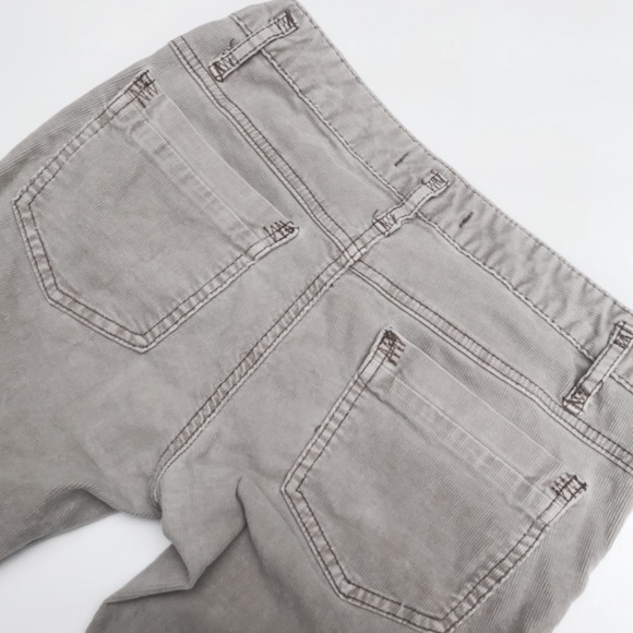 Free People light grey/taupe corduroy skinny pants - Picture 3 of 7